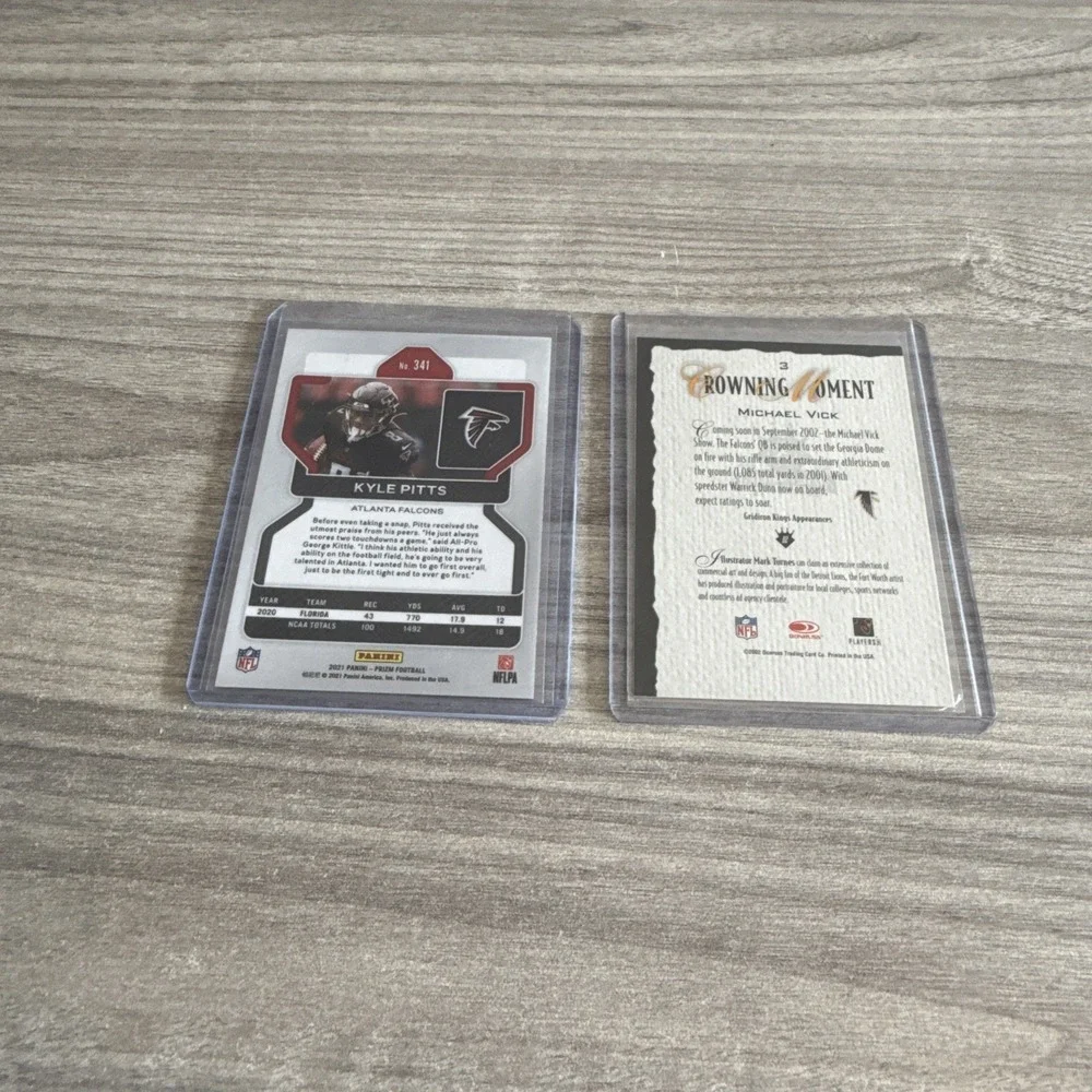 NFL Atlanta Falcons Trading Card Lot Michael Vick Kyle Pitts Rookie